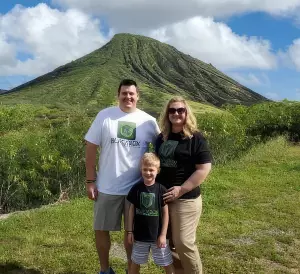 Hawaii Jason and family wearing BBS Gear